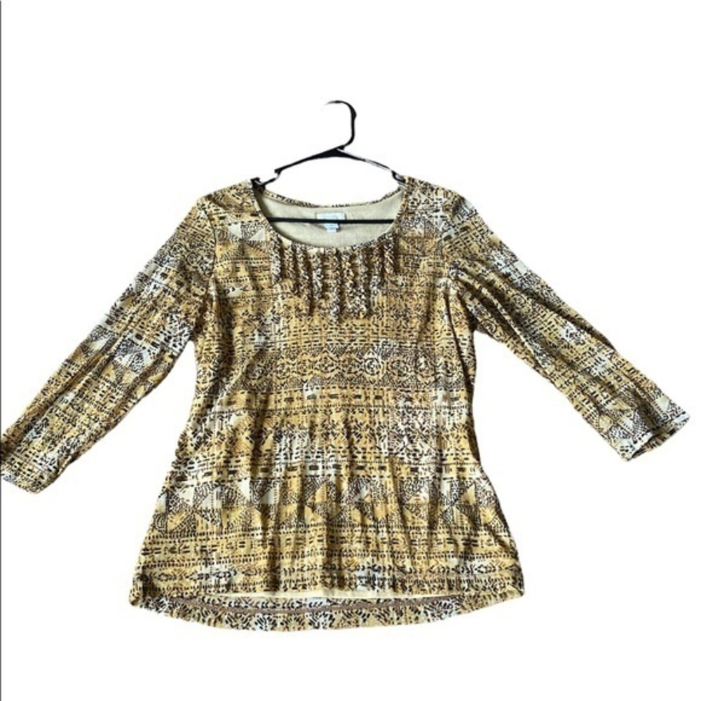 Chico’s Multicolored Patterned Blouse Size 1
